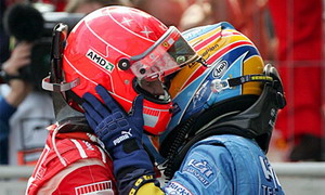 Фернандо Алонсо и Михаэль Шумахер